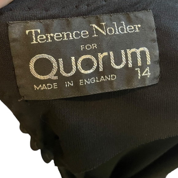 Terence Nolder for Quorum Vintage 70s Rare Beaded Sequin Formal Luxury Dress - Picture 8 of 8